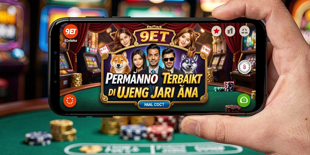Tampilan menarik dari gameplay kasino di 9ET.