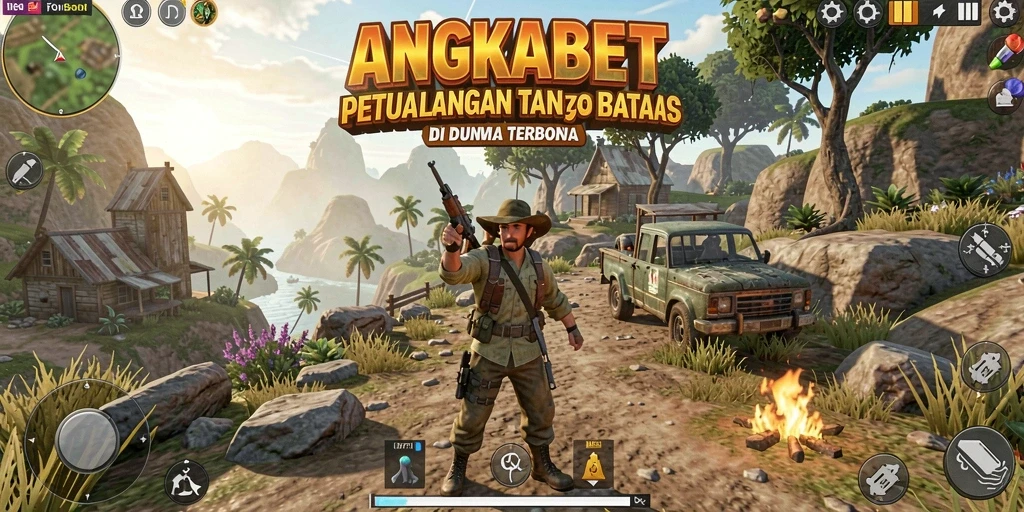 Tampilan gameplay ANGKABET yang epik di dunia terbuka.