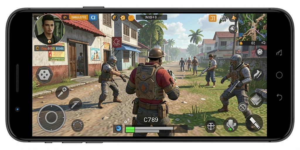 Tampilan screenshot utama C789 menunjukkan gameplay Simulation yang dinamis dan menakjubkan.