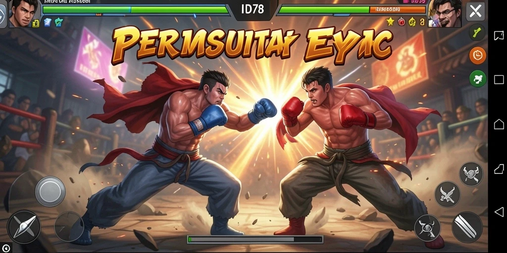 Screenshot menampilkan aksi intens gameplay Fighting di ID678.