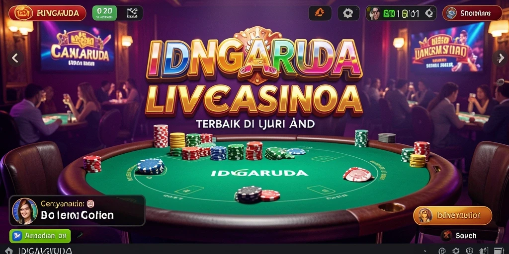 Menampilkan dealer langsung dan permainan kasino yang mendebarkan.