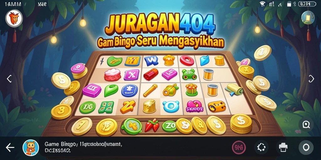 Screenshot gameplay JURAGAN404 menampilkan keseruan bermain Bingo.