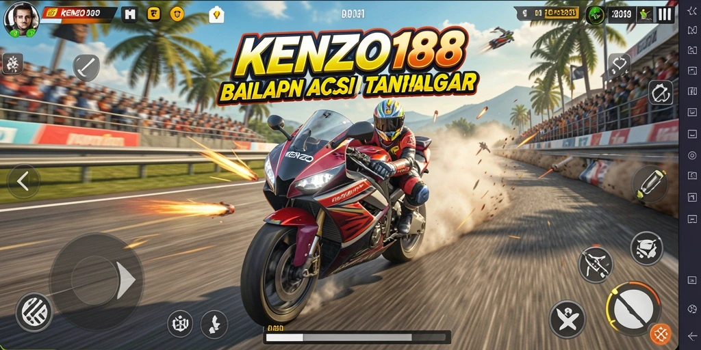 Gameplay seru balapan motor di KENZO188.