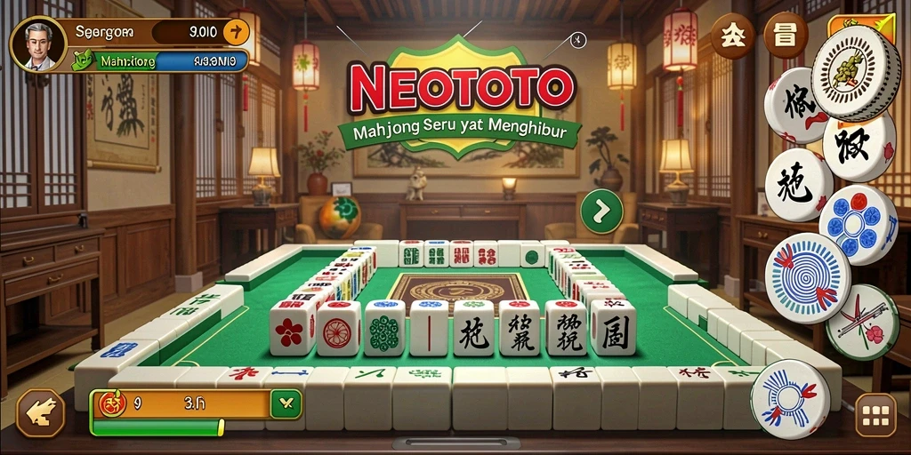 Tampilan gameplay Mahjong di NEOTOTO yang menarik dan penuh tantangan.