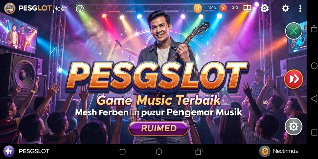 Tampilan gameplay <strong>PESGSLOT</strong> dengan berbagai aksi musik yang menakjubkan.