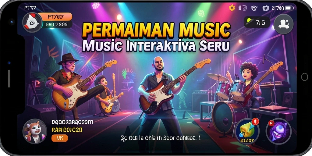Tampilan permainan PT707 dengan antarmuka yang menarik.